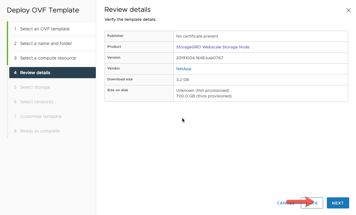 Deploy NetApp StorageGRID VMware Hybrid Data Center