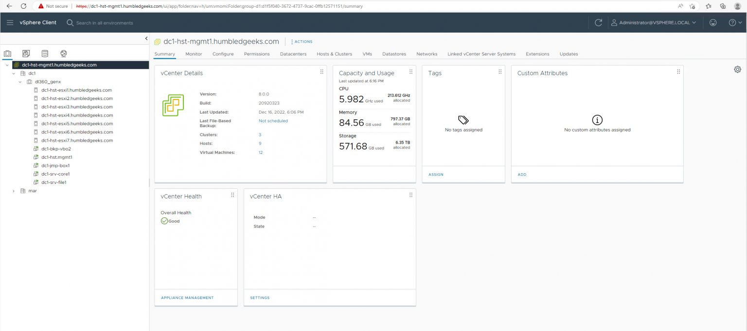How to upgrade vCenter Server Appliance (VCSA) 7.x to 8.0 – Hybrid Data ...